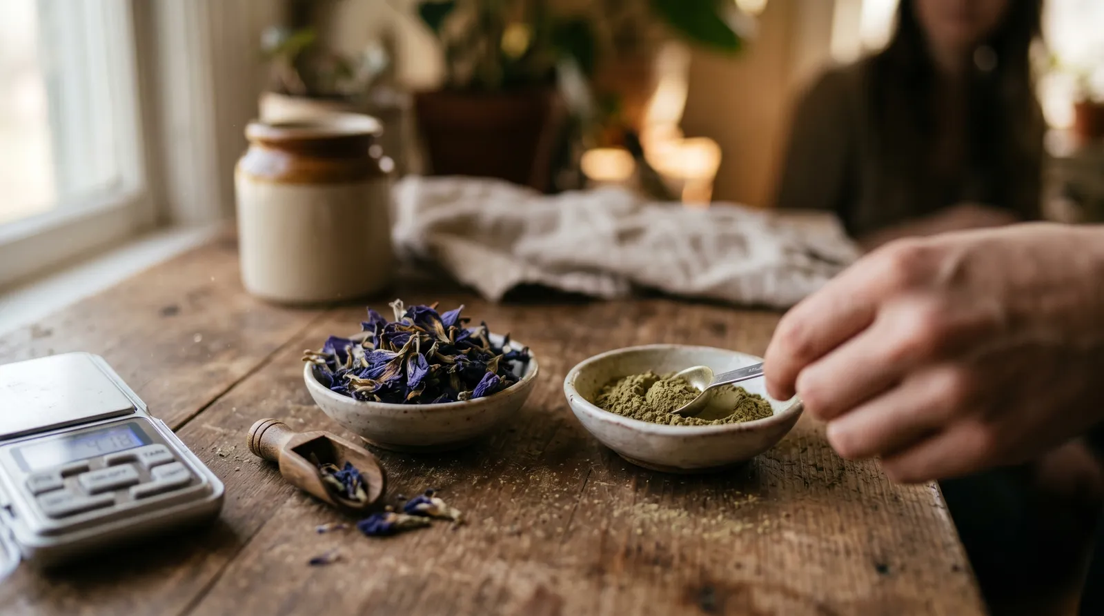 AZARIUS · Dawkowanie blue lotus a kratom — podobne liczby, inna farmakologia