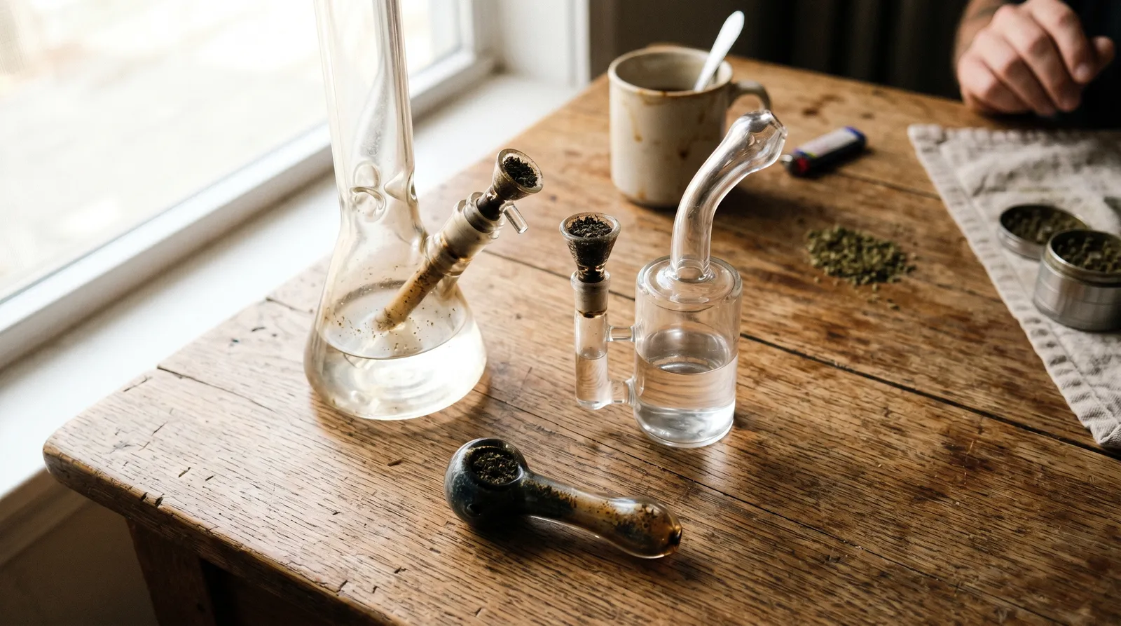 AZARIUS · Bubbler, bong eller pibe: overblik