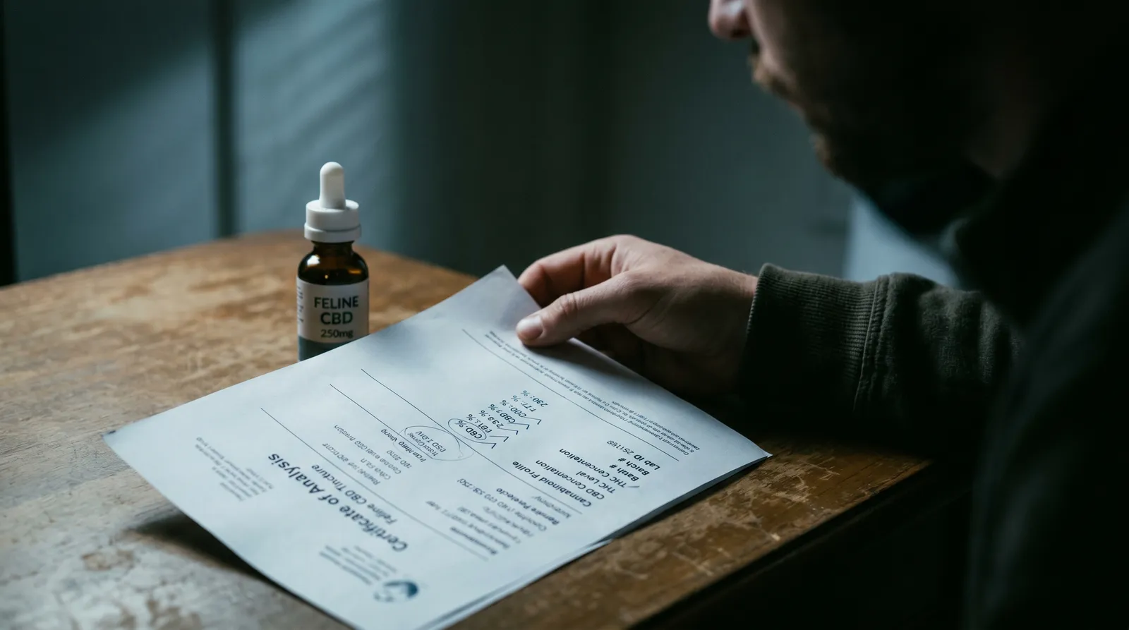 AZARIUS · Hur man läser ett analysbevis för en felin CBD-produkt