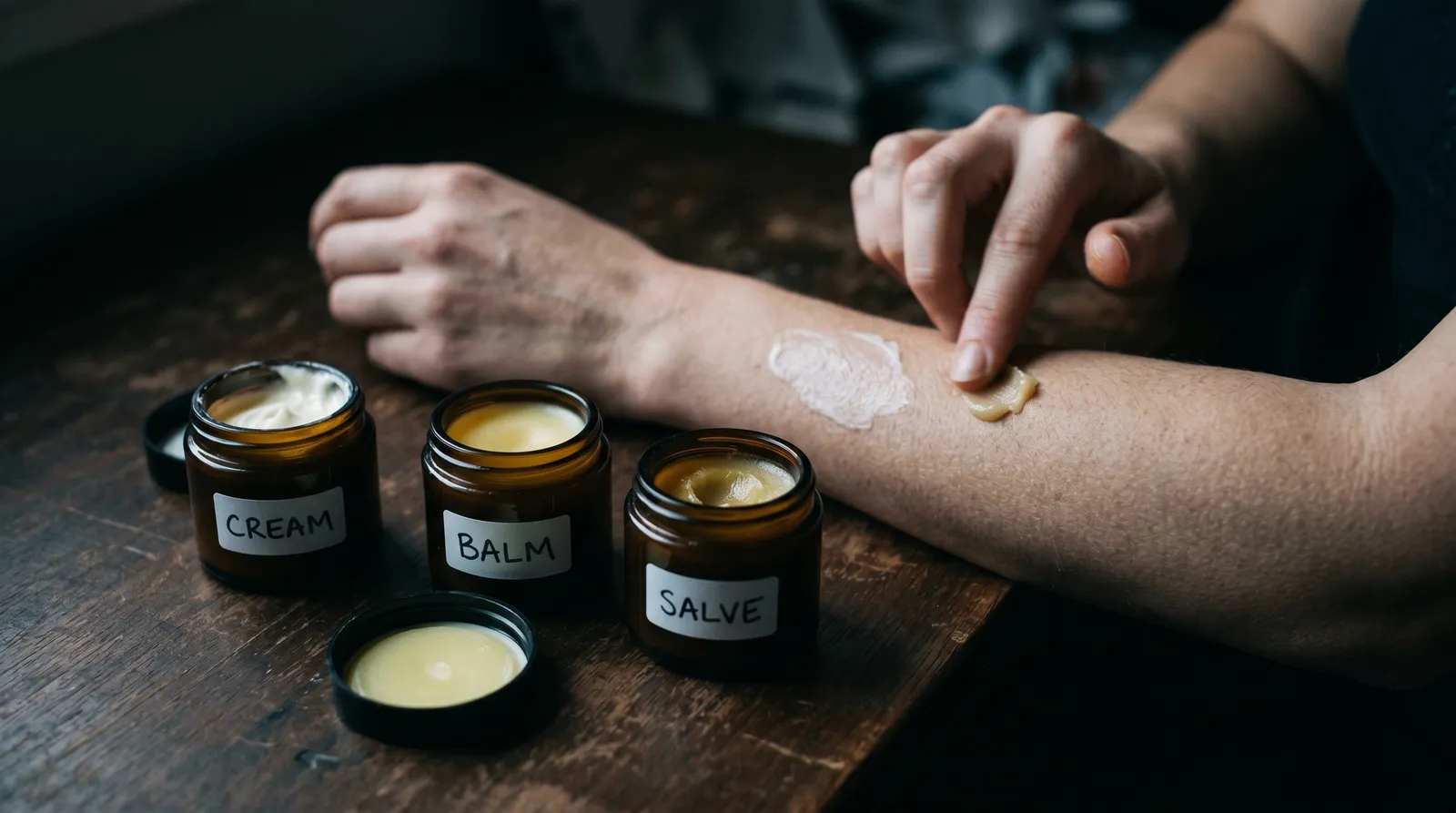 AZARIUS · Creme vs. balsam vs. salve — formatforskelle der påvirker levering