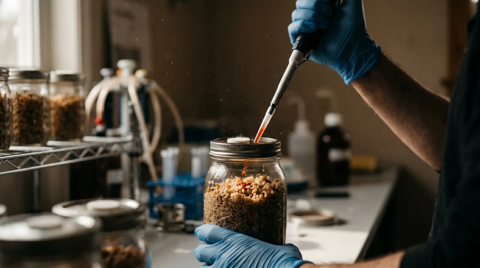 AZARIUS · Step 2: Substrate Preparation and Inoculation