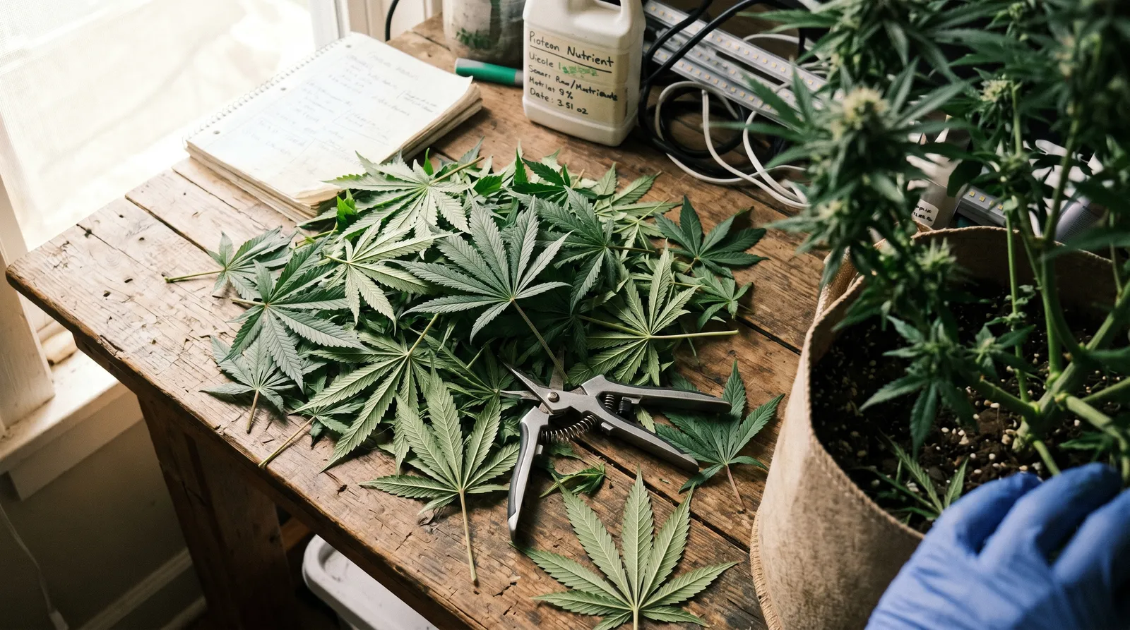 AZARIUS · Was Entblättern an einer Cannabispflanze tatsächlich bewirkt