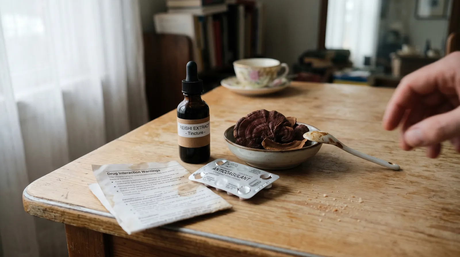AZARIUS · Reishi og blodfortyndende medicin: det bedst dokumenterede tilfælde