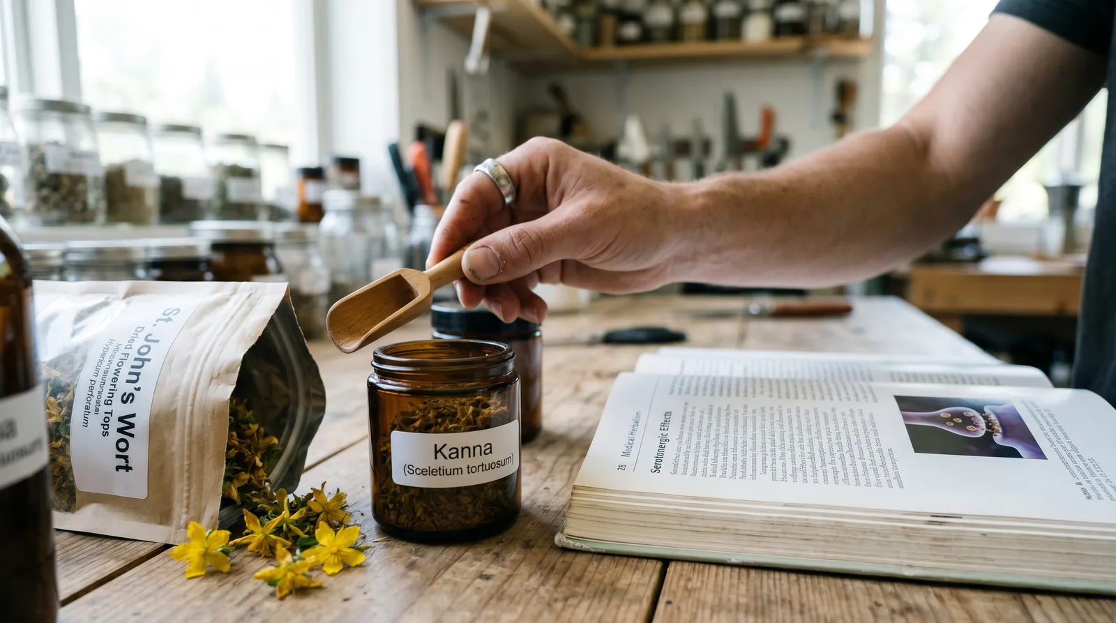 AZARIUS · Kanna im Vergleich zu anderen serotonergen Pflanzenstoffen