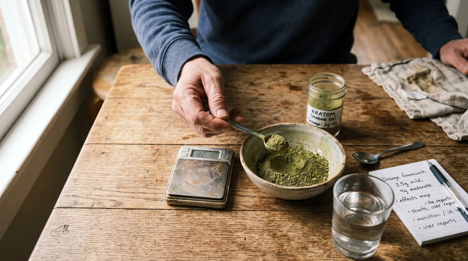 AZARIUS · Guia de Dosagem de Kratom