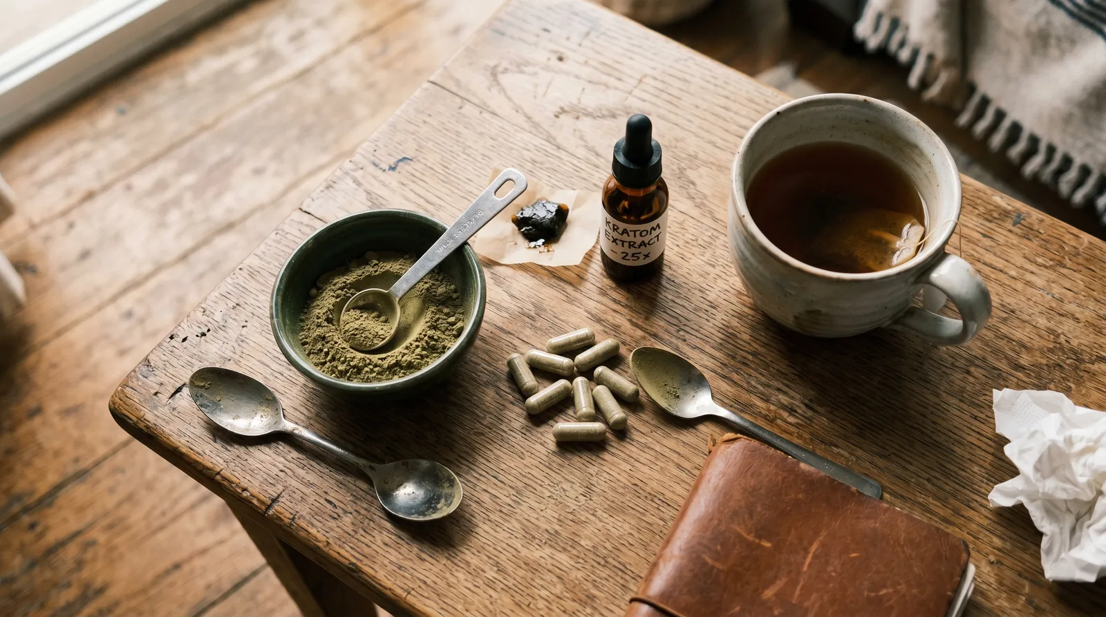 AZARIUS · Formy dawkowania kratom: proszek, kapsułki, ekstrakty i sposoby ich stosowania