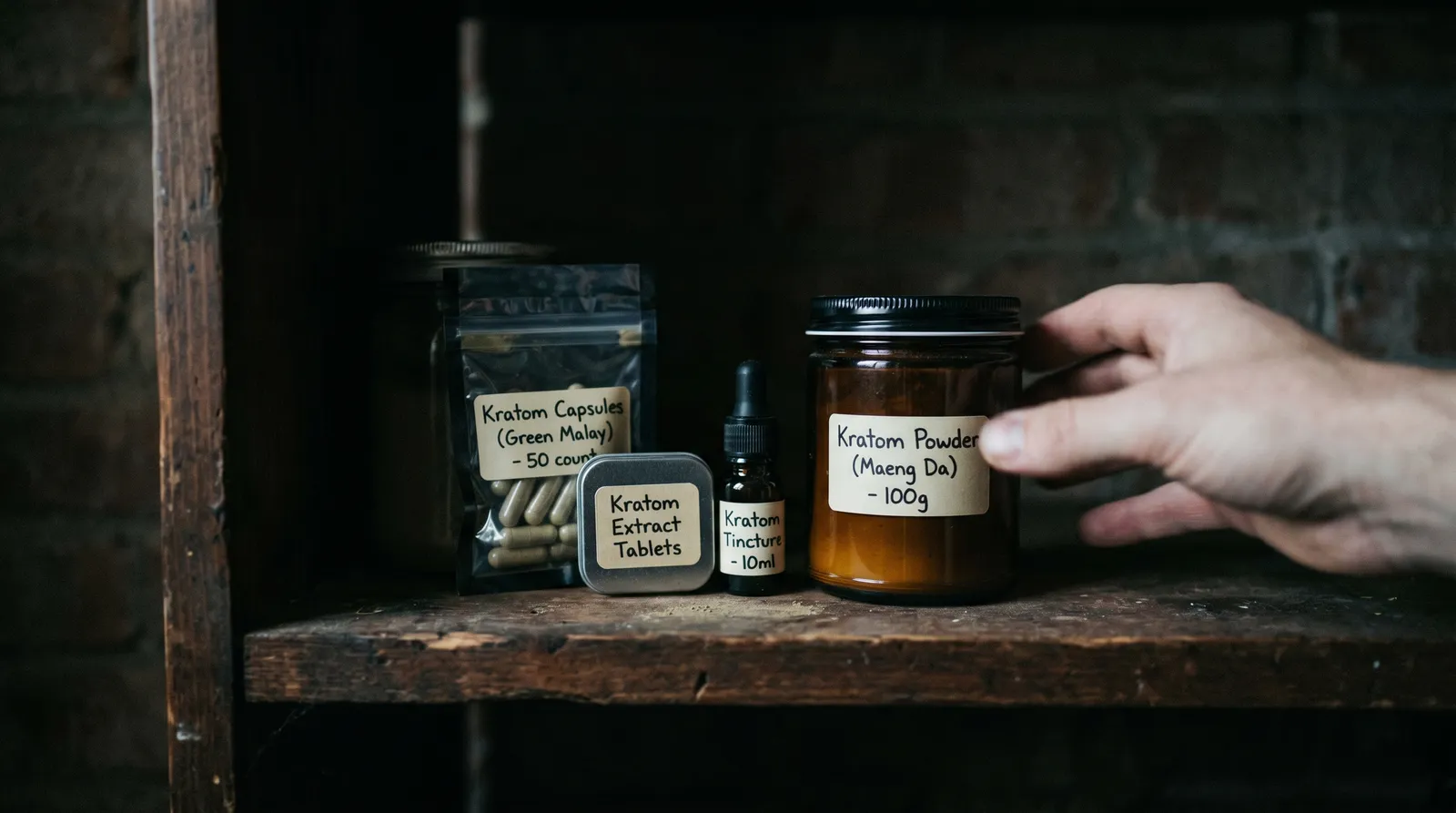 AZARIUS · Przechowywanie różnych form dawkowania kratom