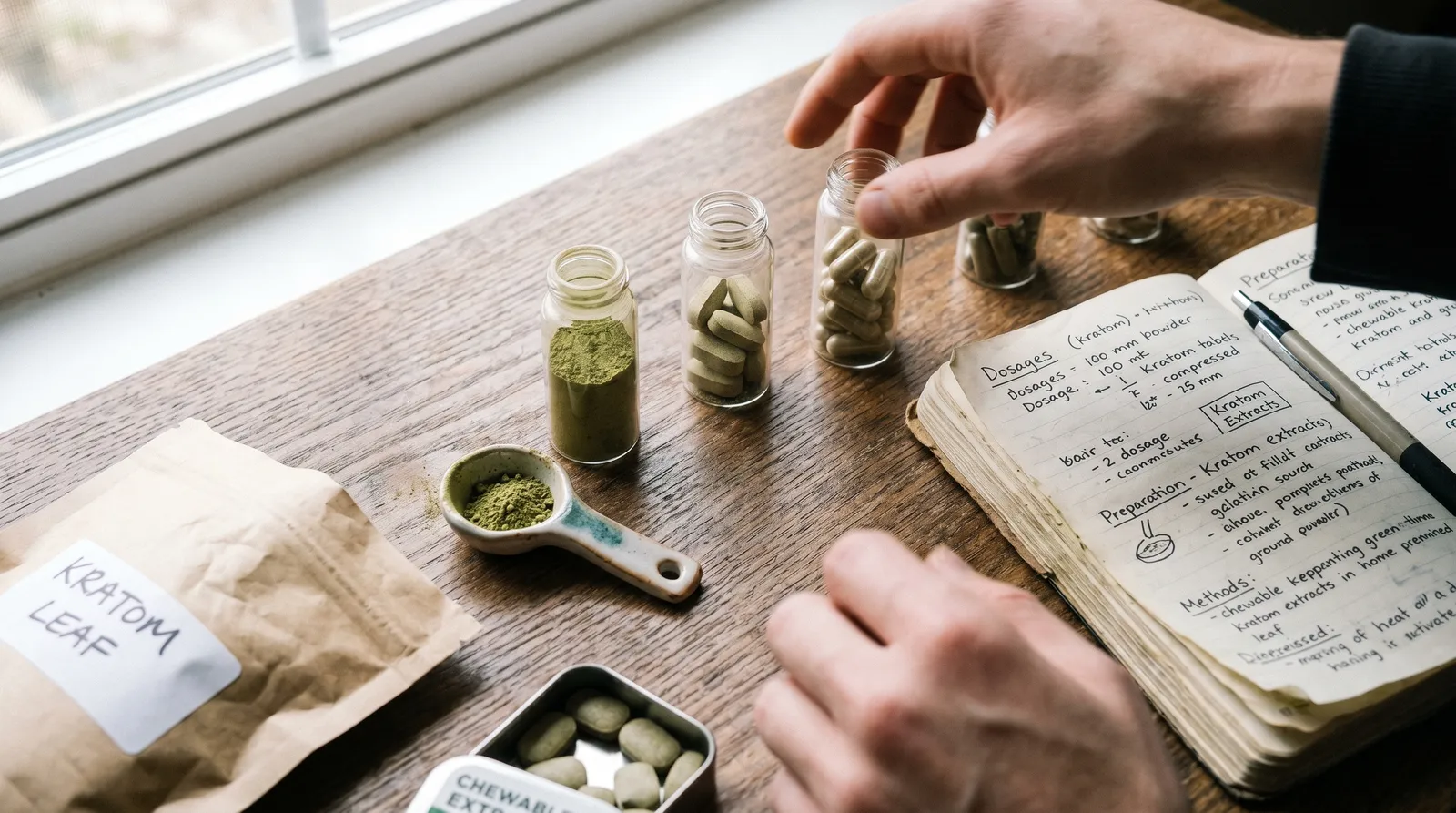 AZARIUS · Krok 6: Wybór formy dawkowania kratom w zależności od priorytetów