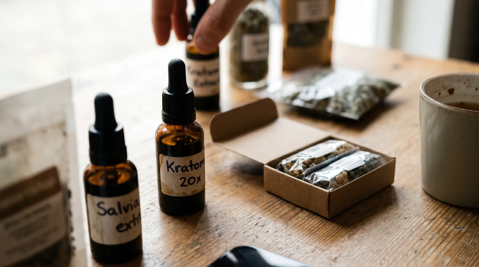 AZARIUS · Kratom Extrakte im Vergleich mit anderen konzentrierten Pflanzenpräparaten