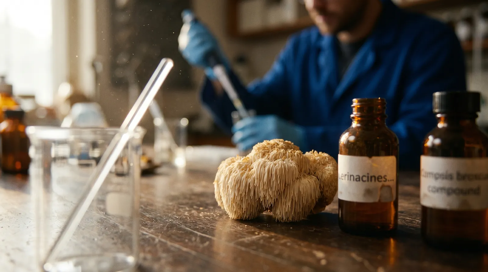 AZARIUS · Chemie: Hericenone, Erinacine und Beta-Glucane