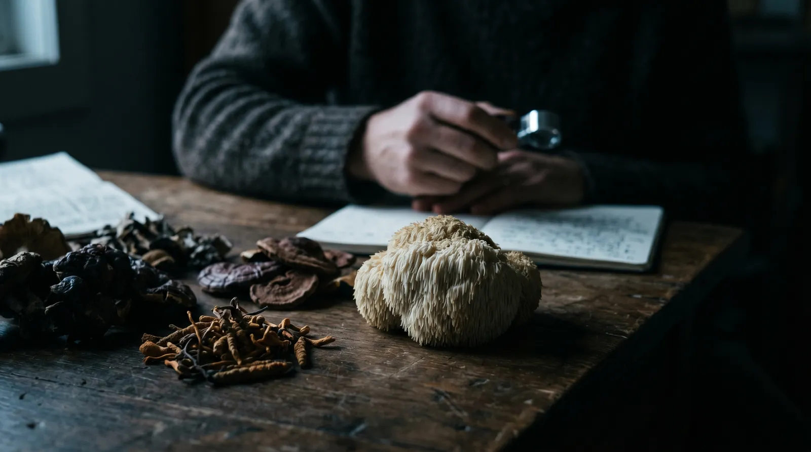 AZARIUS · Lion's Mane im Vergleich mit anderen Vitalpilzen