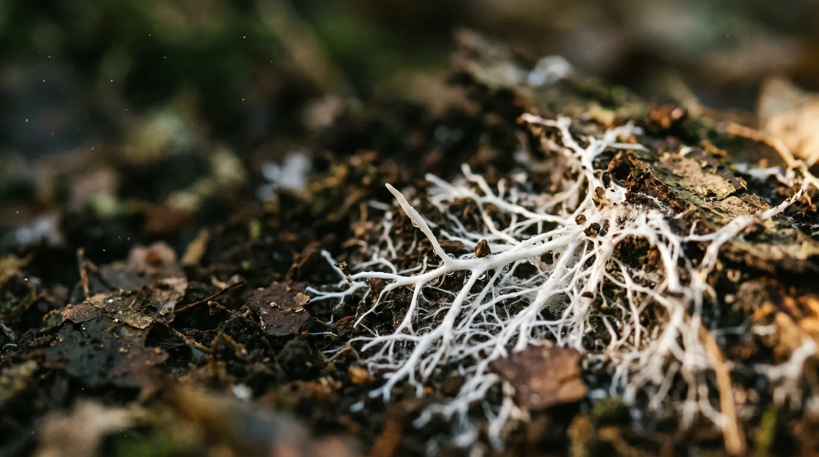AZARIUS · Hvordan mycelium vokser og ernærer sig
