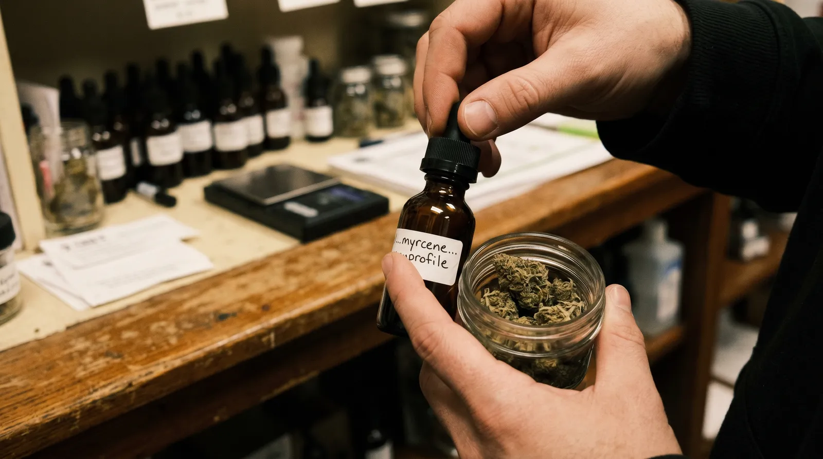 AZARIUS · Mirceno nas cultivares de canábis