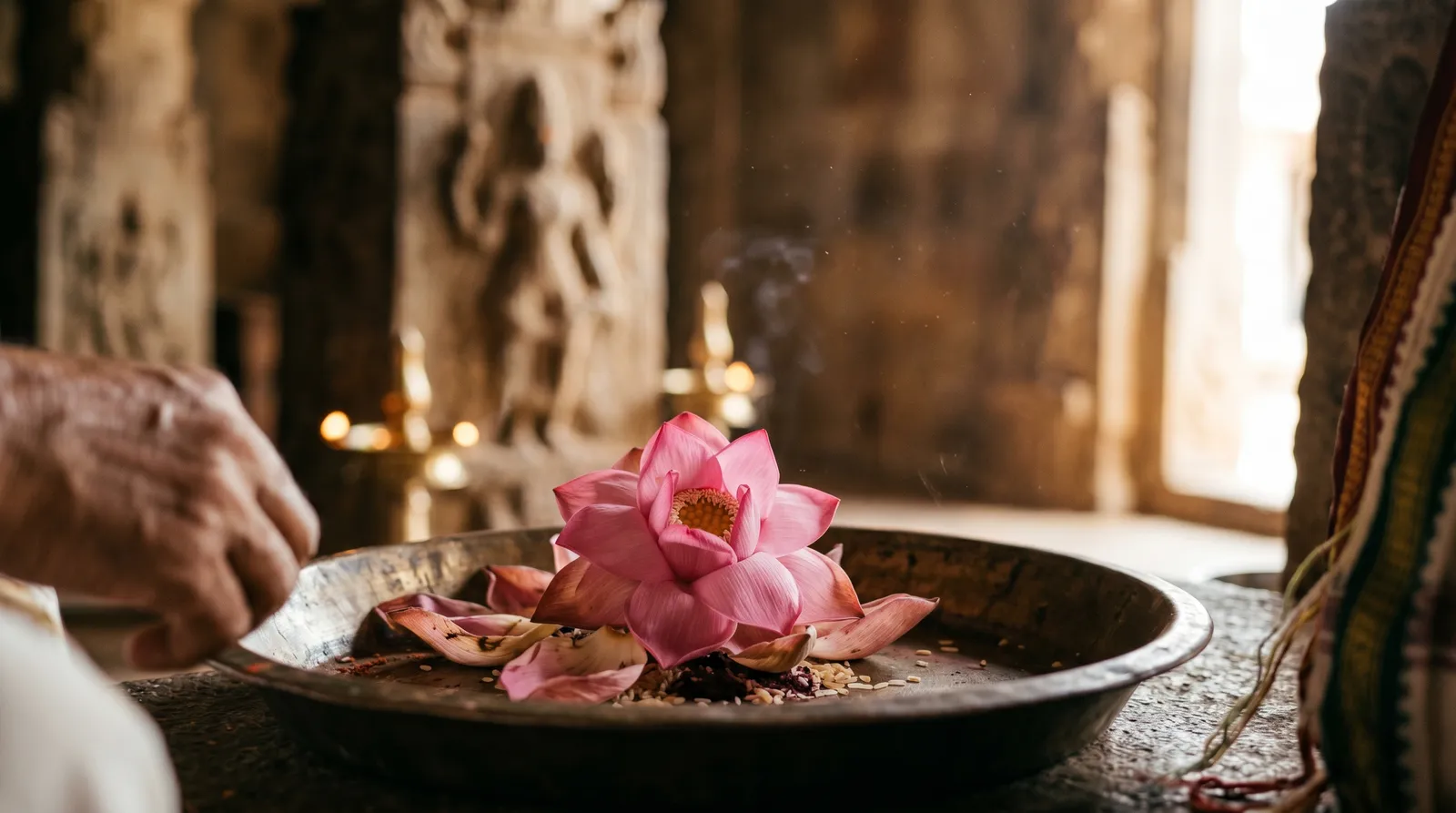 AZARIUS · Nelumbo nucifera i vediska och hinduiska traditioner