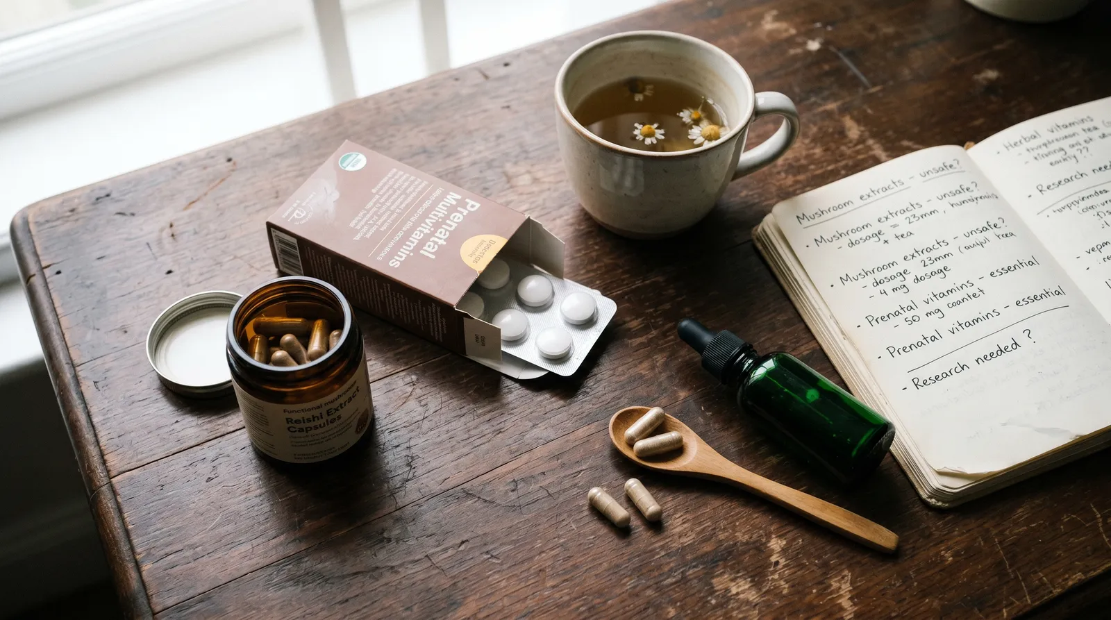AZARIUS · Wie Vitalpilze im Vergleich zu anderen Nahrungsergänzungsmitteln in der Schwangerschaft abschneiden