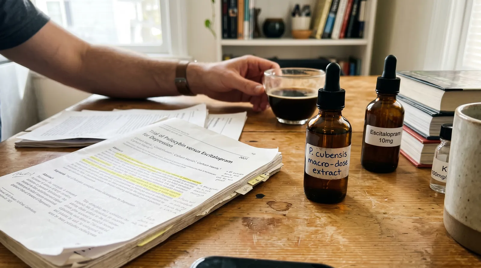 AZARIUS · How Psilocybin Effects Compare to Ketamine and Escitalopram