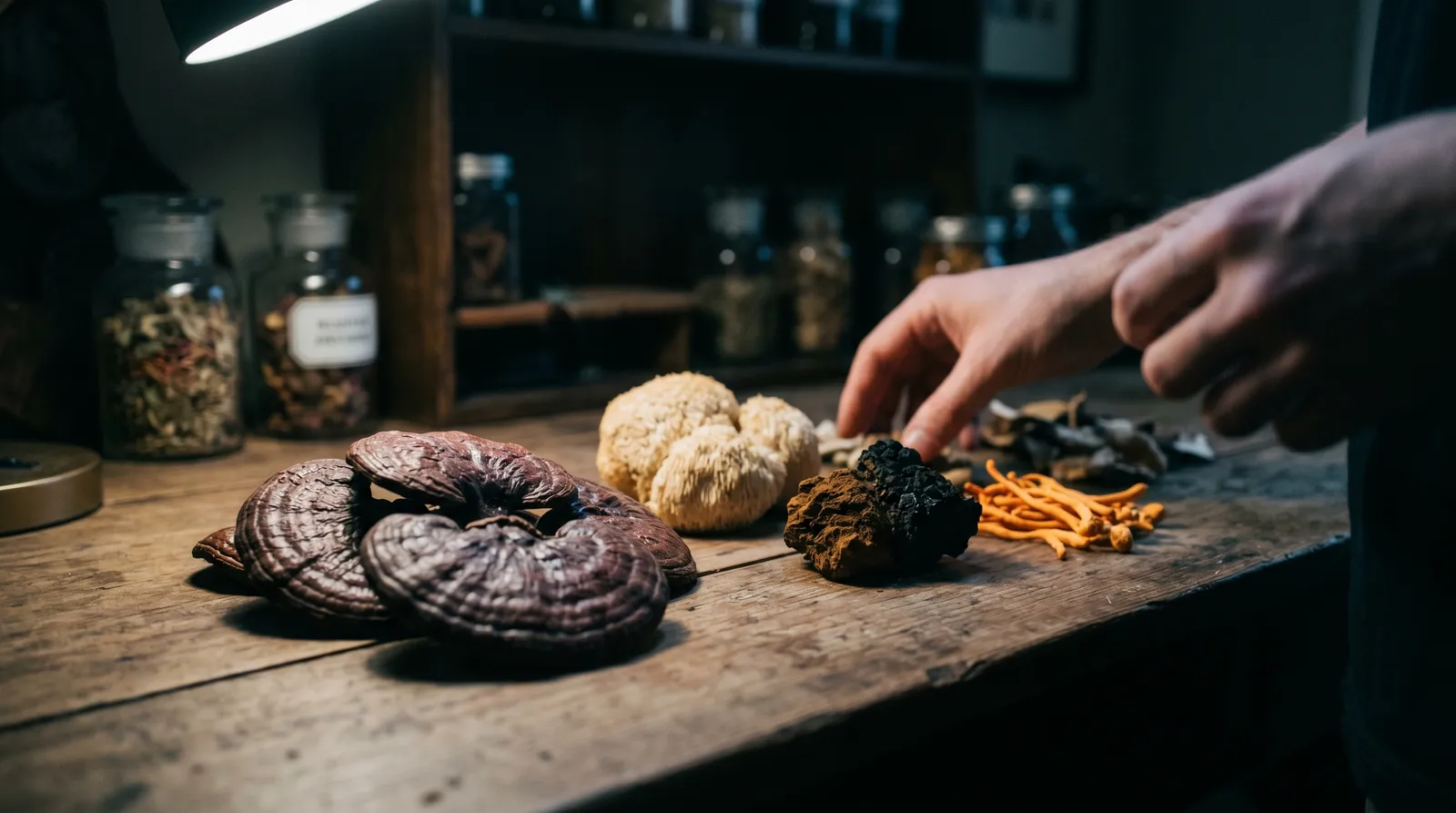 AZARIUS · Reishi ve srovnání s hericiem, chagou a cordycepsem