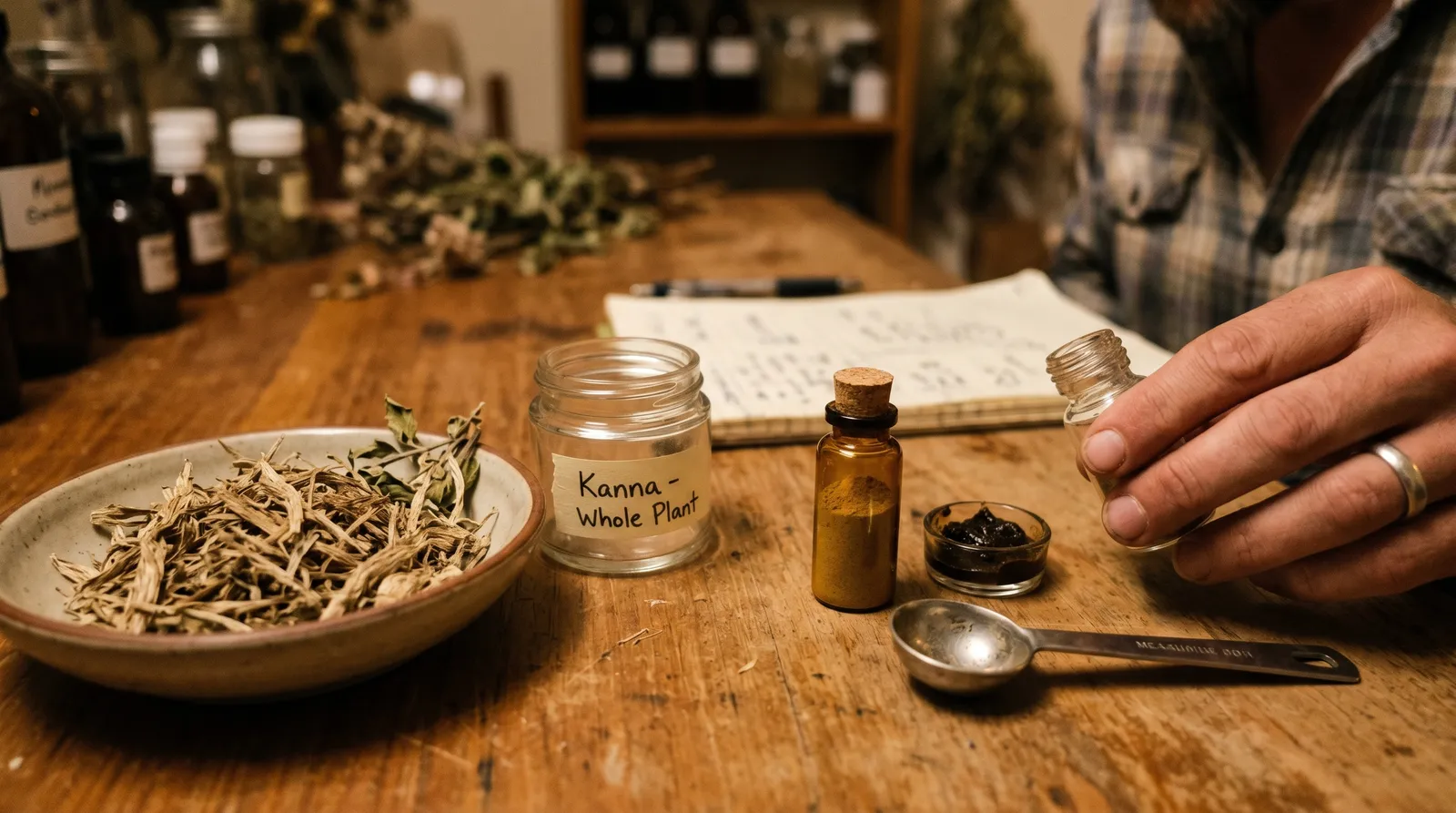 AZARIUS · Plantmaterial kontra extrakt